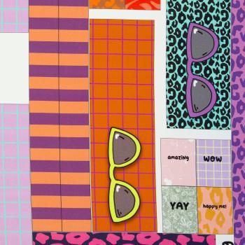 Preview: Taschenpanel Cherry Picking Bag ca. 1m Discokugel/Button by Swafing